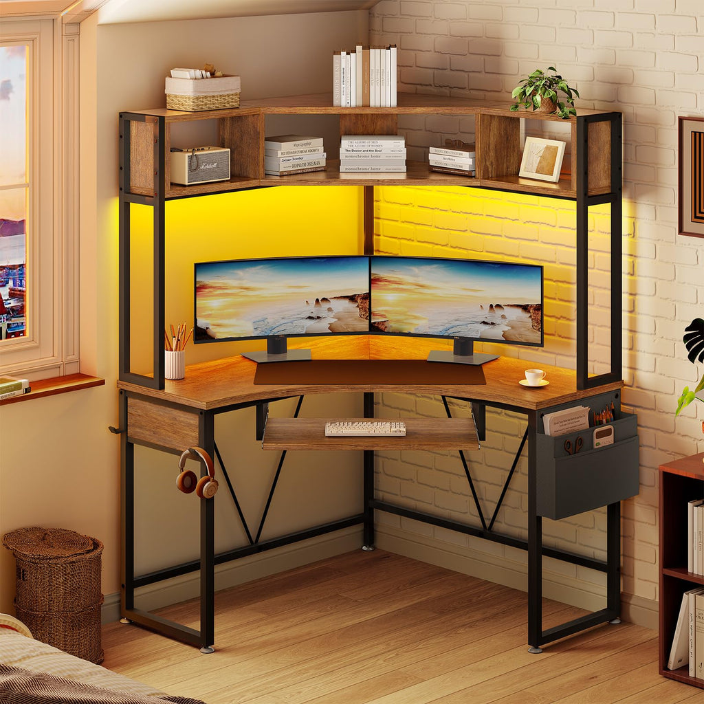 39" Corner Desk with Hutch V62212