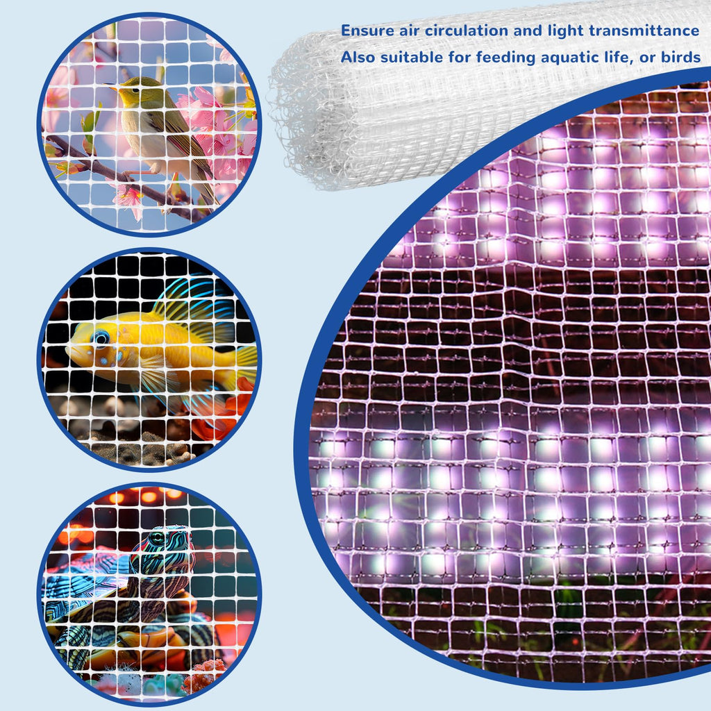 4 x 5 feet Clear Mesh Netting Aquarium Lid A649049