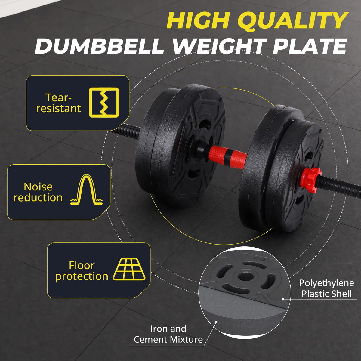 Adjustable Dumbbell Set with Connector U395