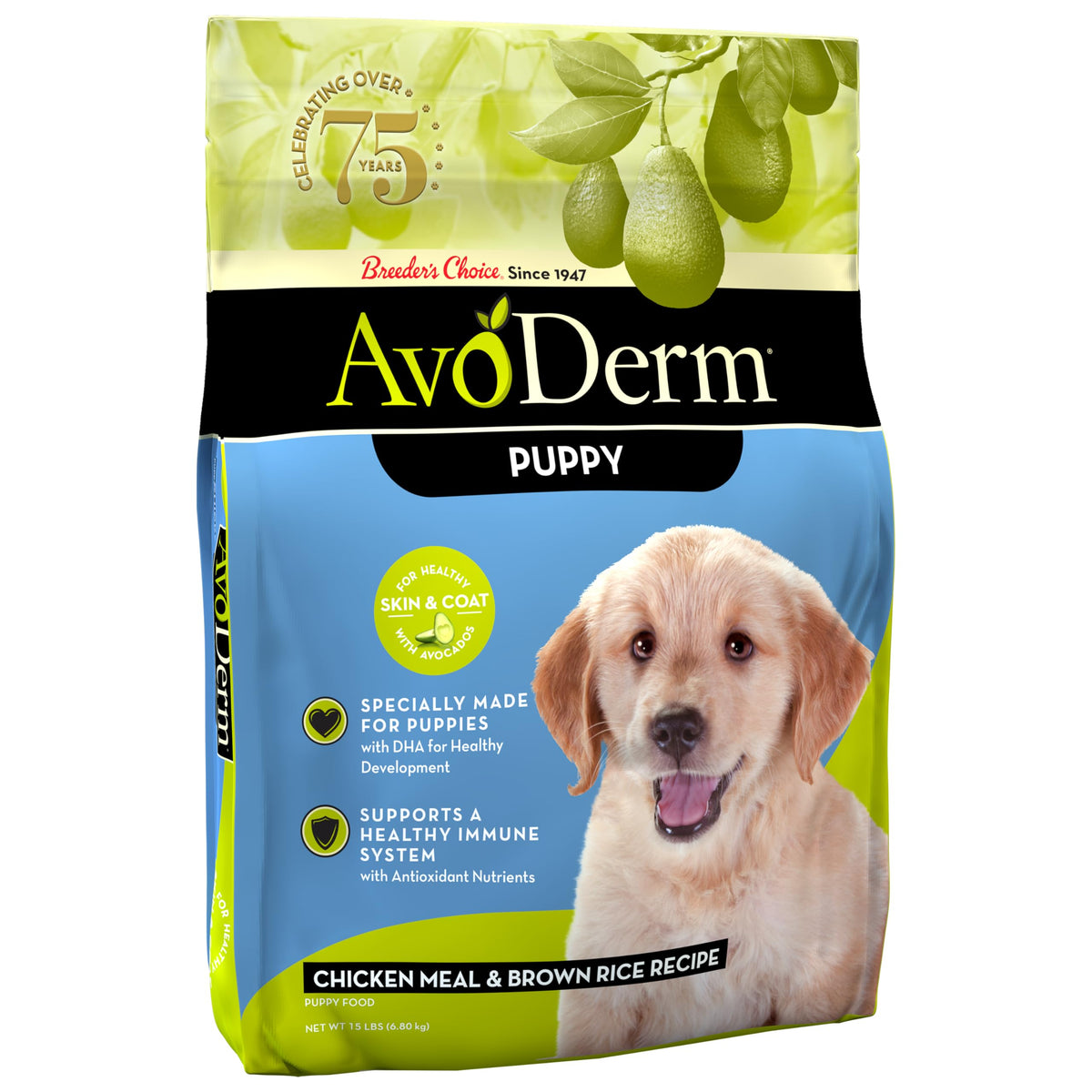 Natural Chicken Meal & Brown Rice Dry Puppy Food 15 lb I42302