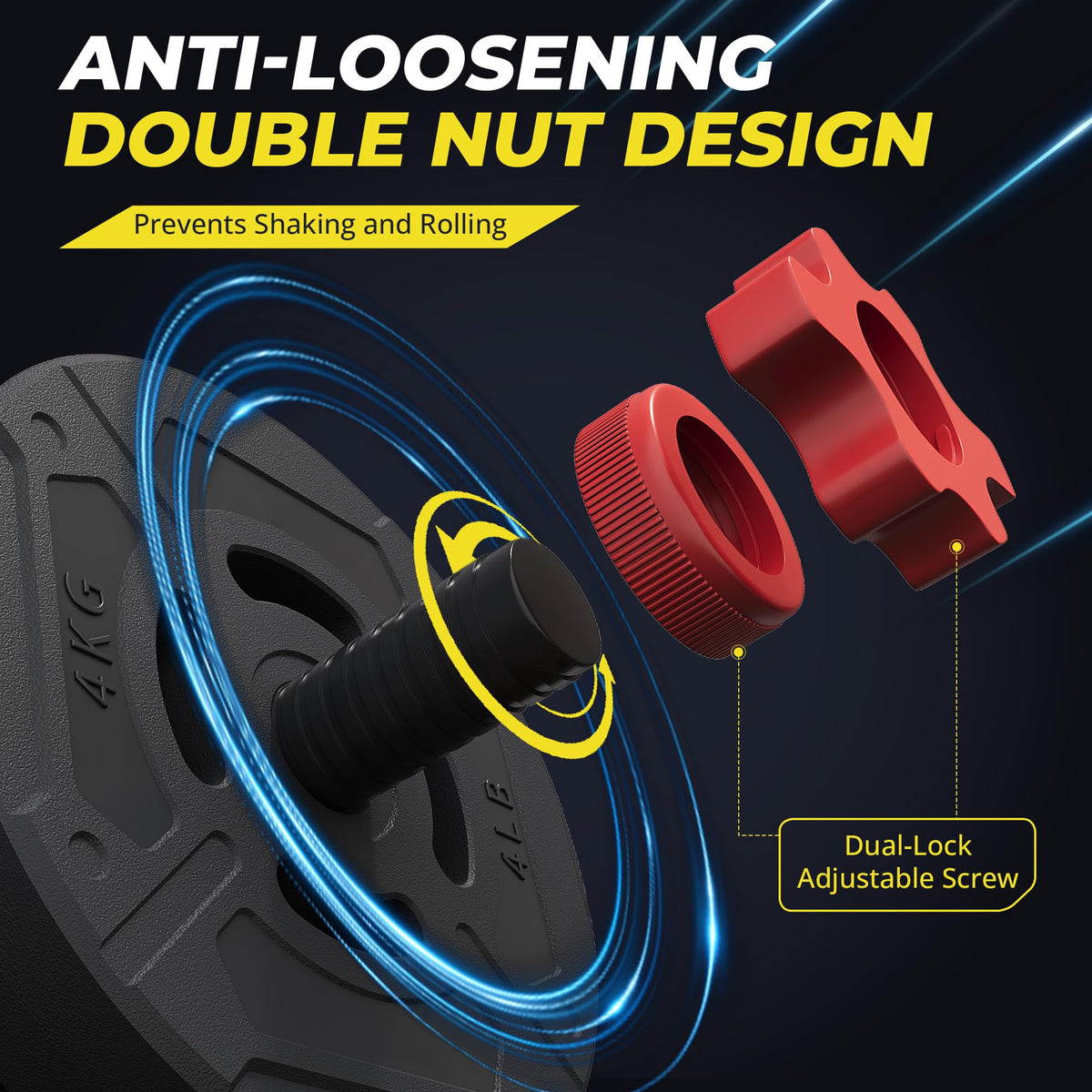 Adjustable Dumbbell Set with Connector U395