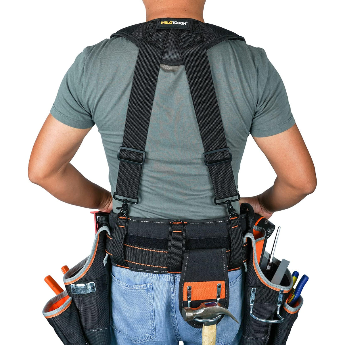 Magnetic Tool Belt Suspenders with Magnetic Wristband H523054