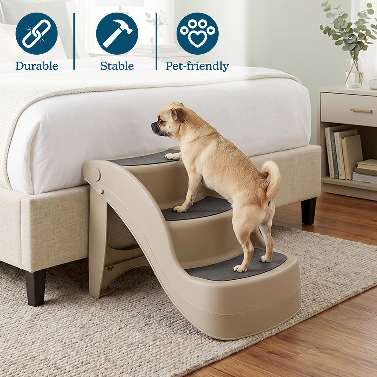 3-Step Dog Stairs with Safety Locking Pins L8777