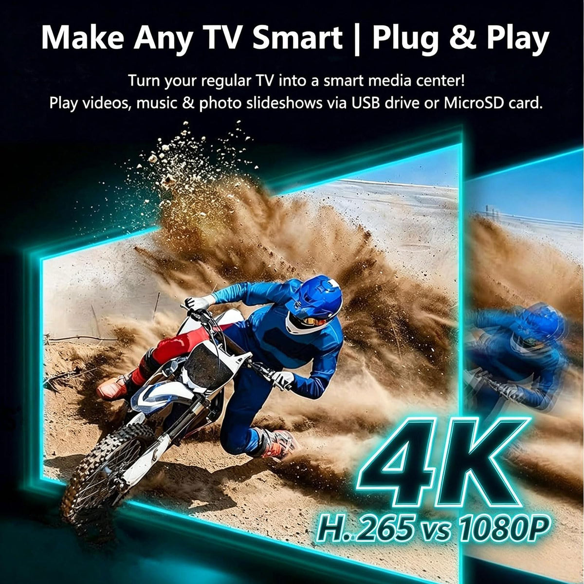 4K Full-HD USB microSD Digital Media Player N74431