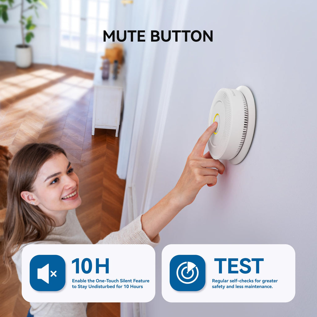 Smoke and Carbon Monoxide Detector 10-Year Battery R165824
