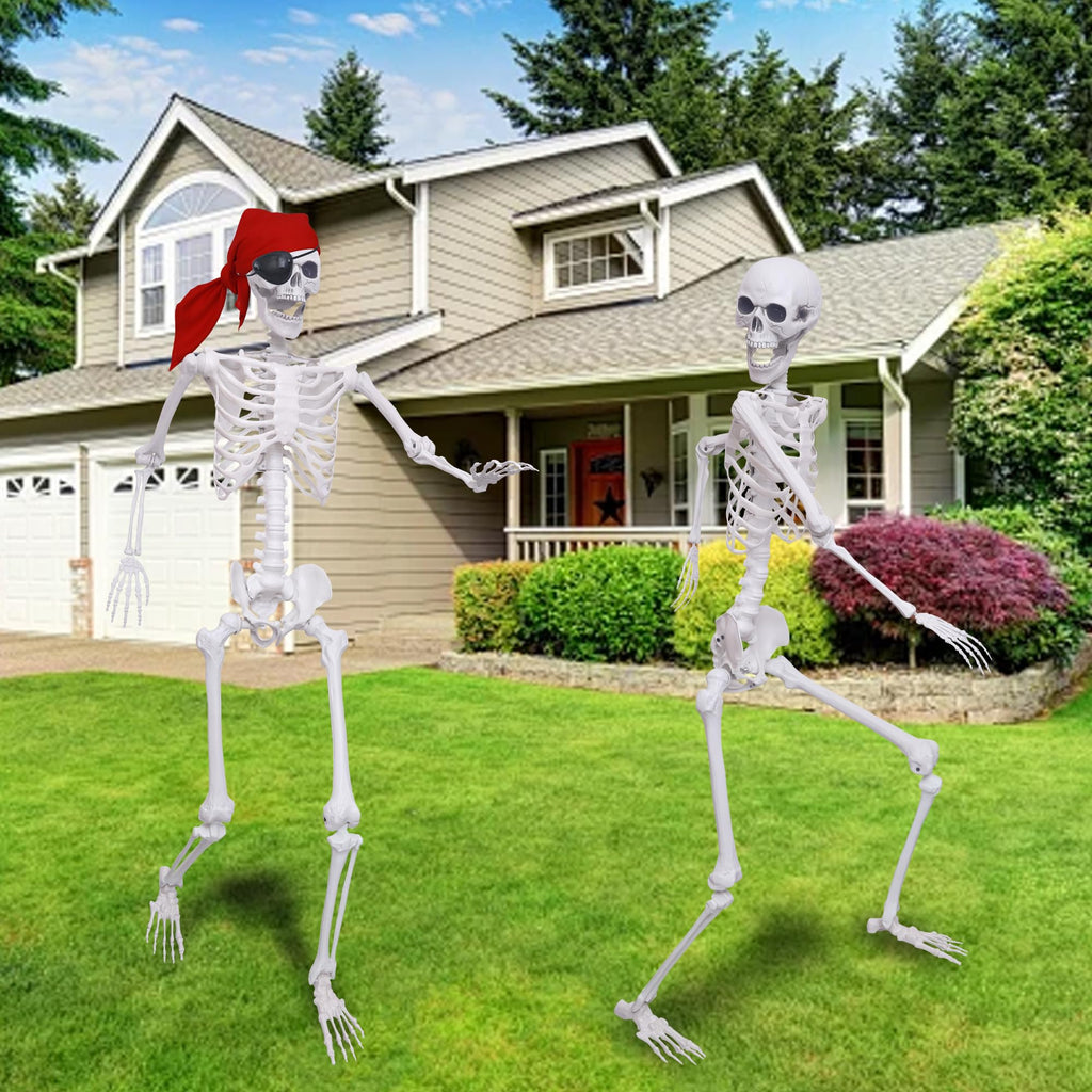 5.4Ft Posable Life Size Skeletons with Movable Joints U8837