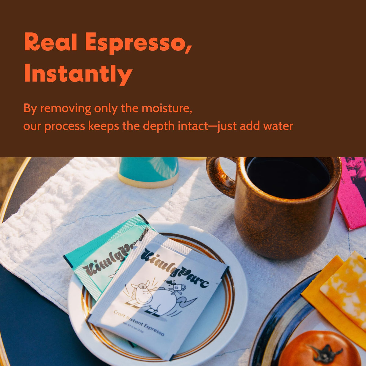 Instant Espresso 6 Packets x 0.1 oz Medium Dark Roast Sugar-Free S668