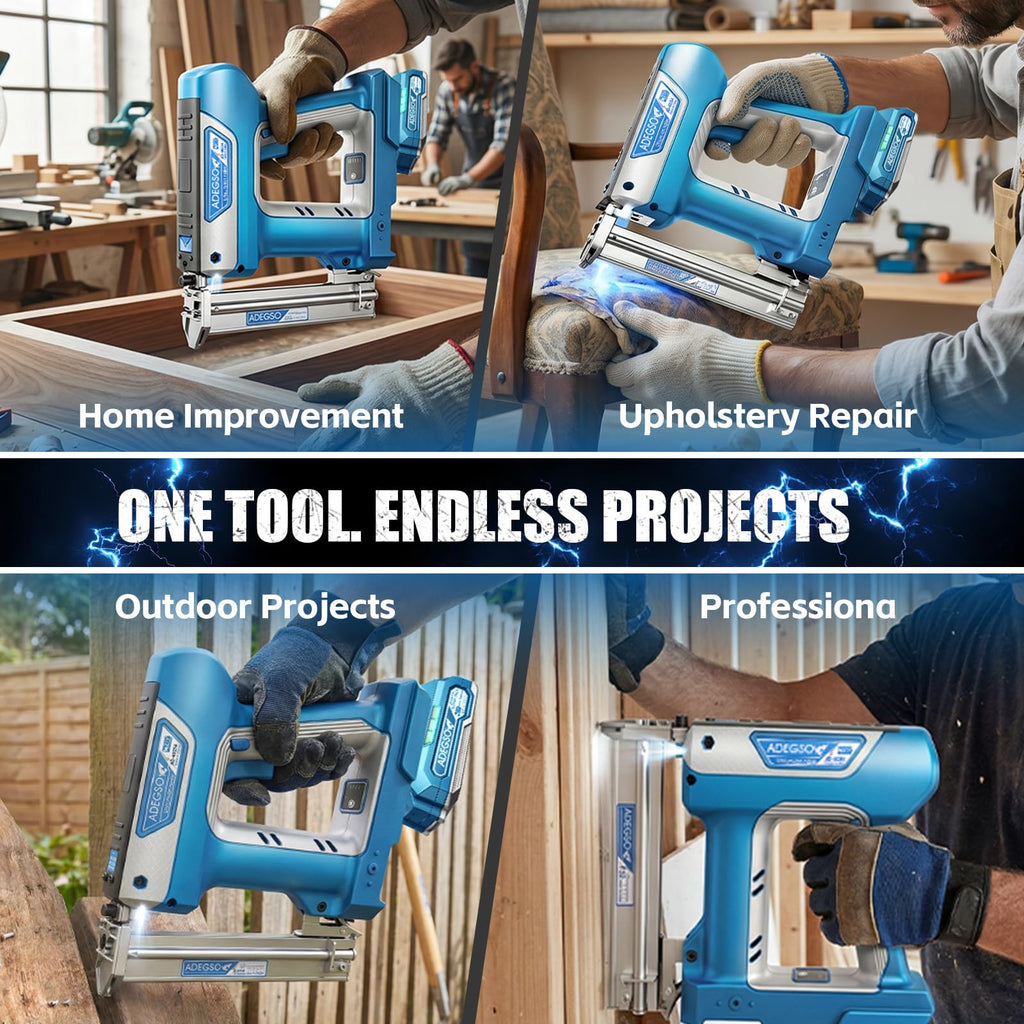 18 Gauge 2-in-1 Cordless Brad Nailer Stapler M42054