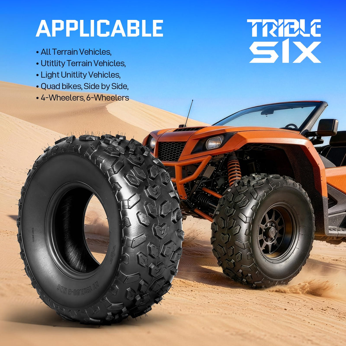 Set of 4 ATV/UTV Tires 19x7-8 D2527