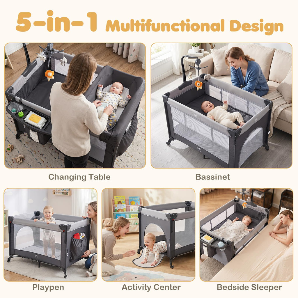 6 in 1 Pack and Play with Bassinet U786611