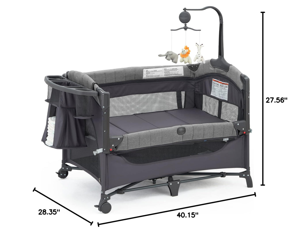 5-in-1 Pack and Play with Bassinet and Changing Table K144