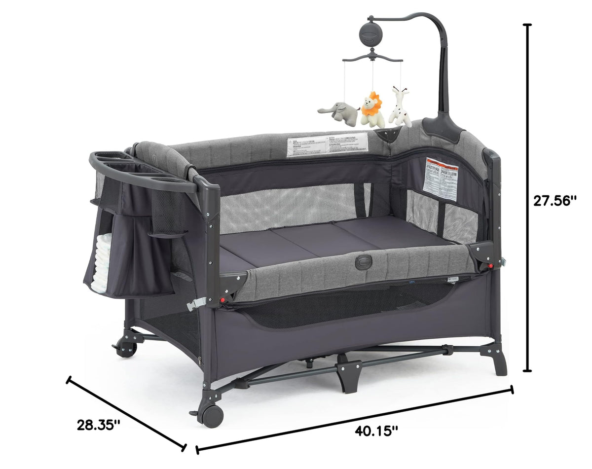 5-in-1 Pack and Play with Bassinet and Changing Table K144