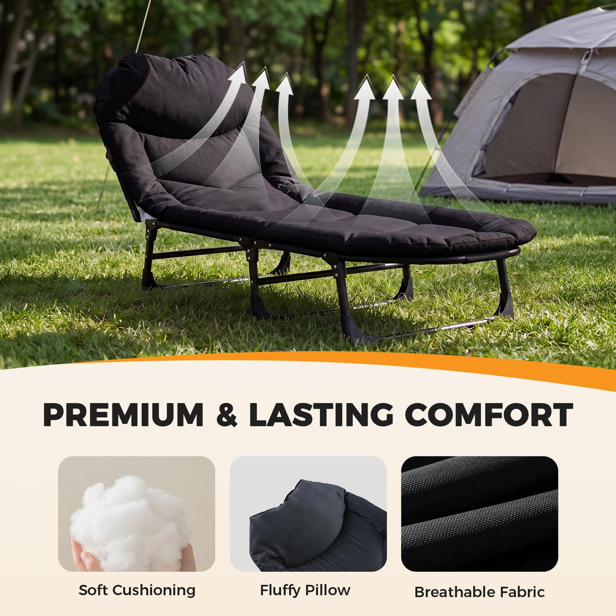 Camping Cot with Mattress X520922