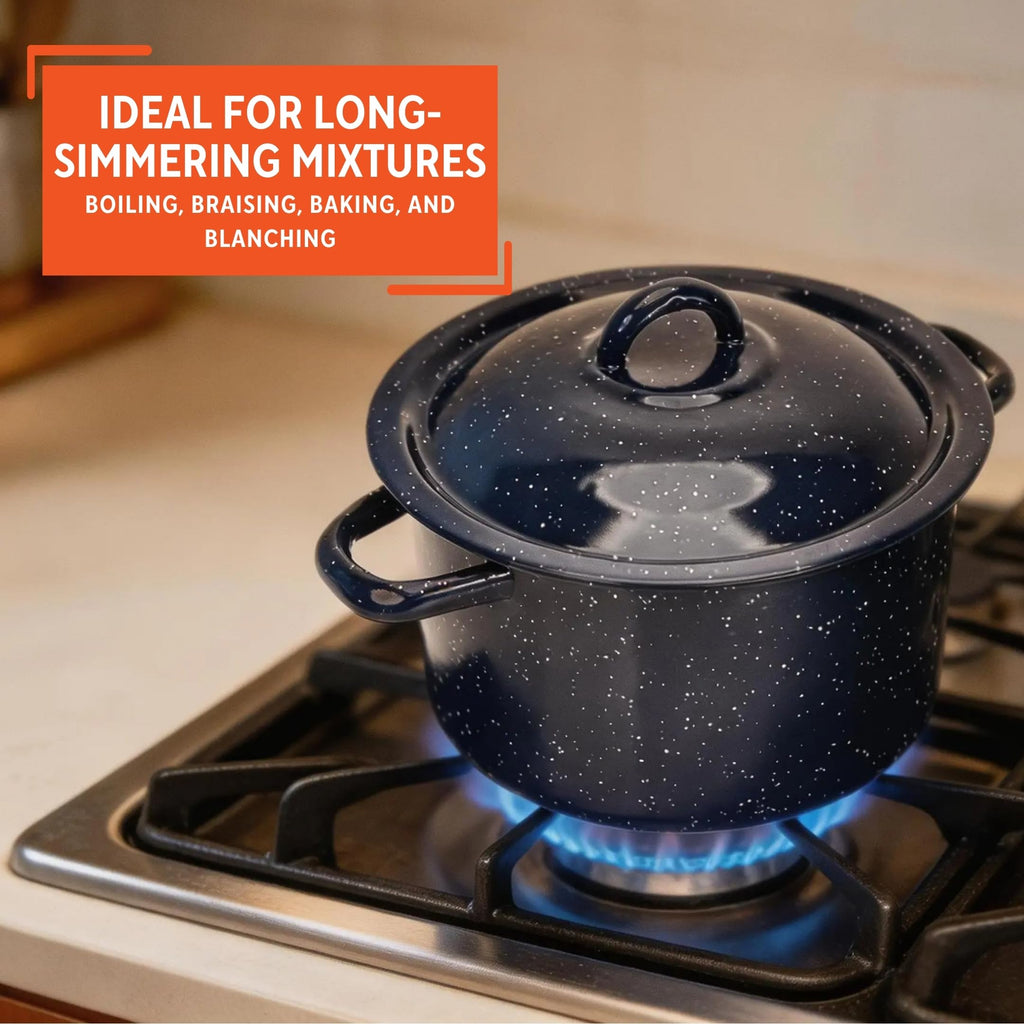 6 Qt Enamel Stock Pot V3087