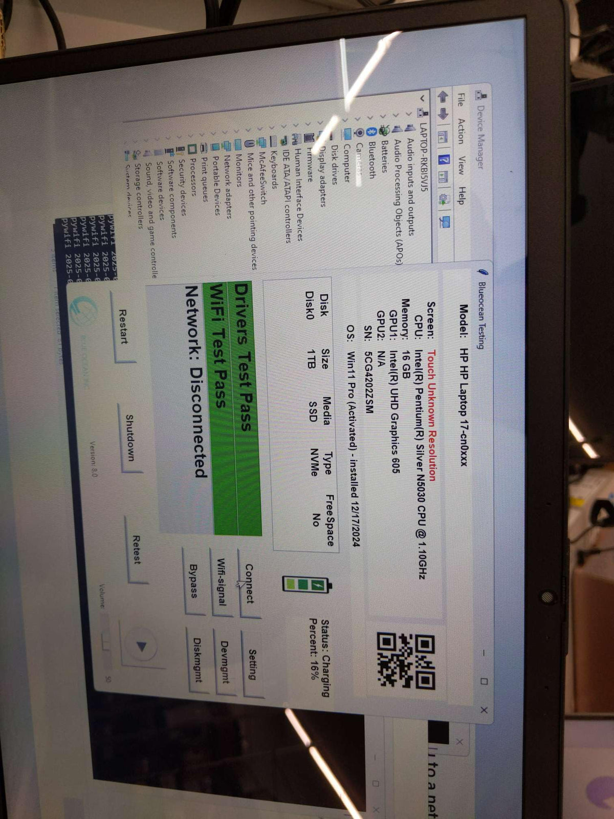 17.3" Touchscreen HD+ Business Laptop, Intel Pentium Silver N5030, 16GB DDR4 RAM, 1TB PCIe SSD, Windows 11 Pro T8839