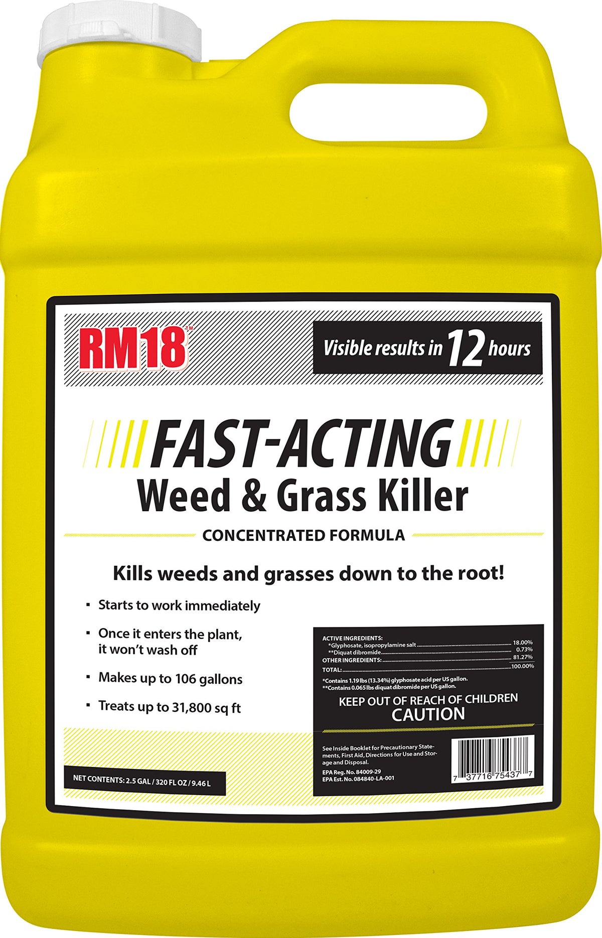 Fast-Acting Weed & Grass Killer Herbicide 2.5-gallon C52045