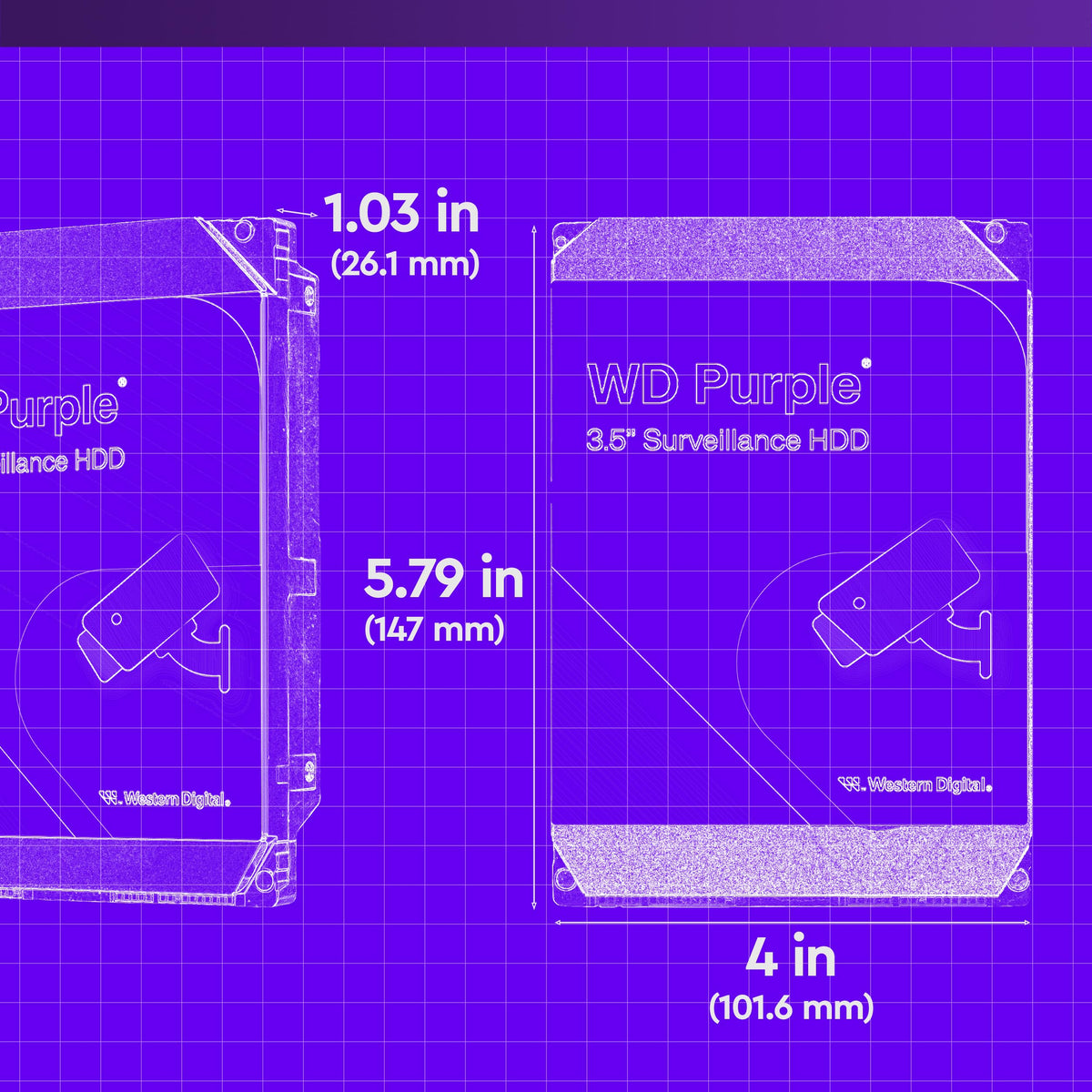 8TB Surveillance Internal Hard Drive HDD V9542