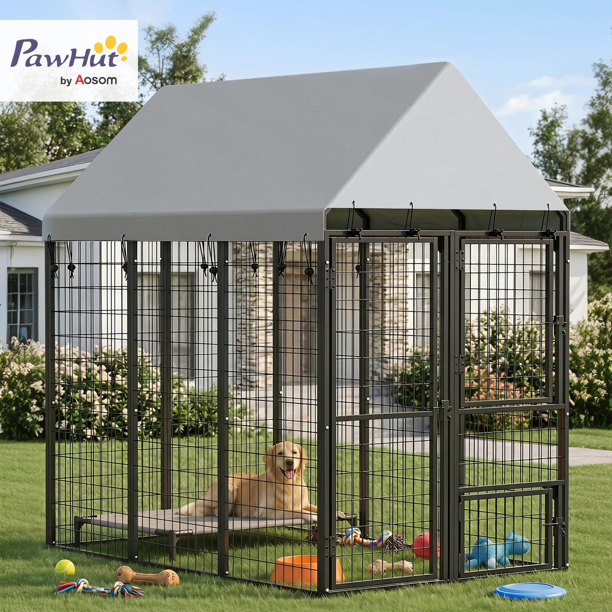Large Dog Kennel Outdoor with Roof I2200