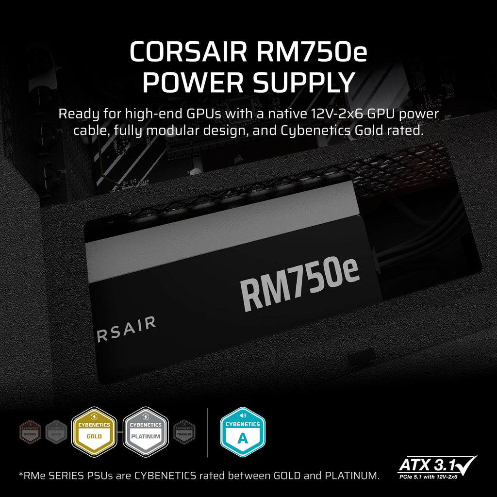 750W ATX Power Supply – Black O167
