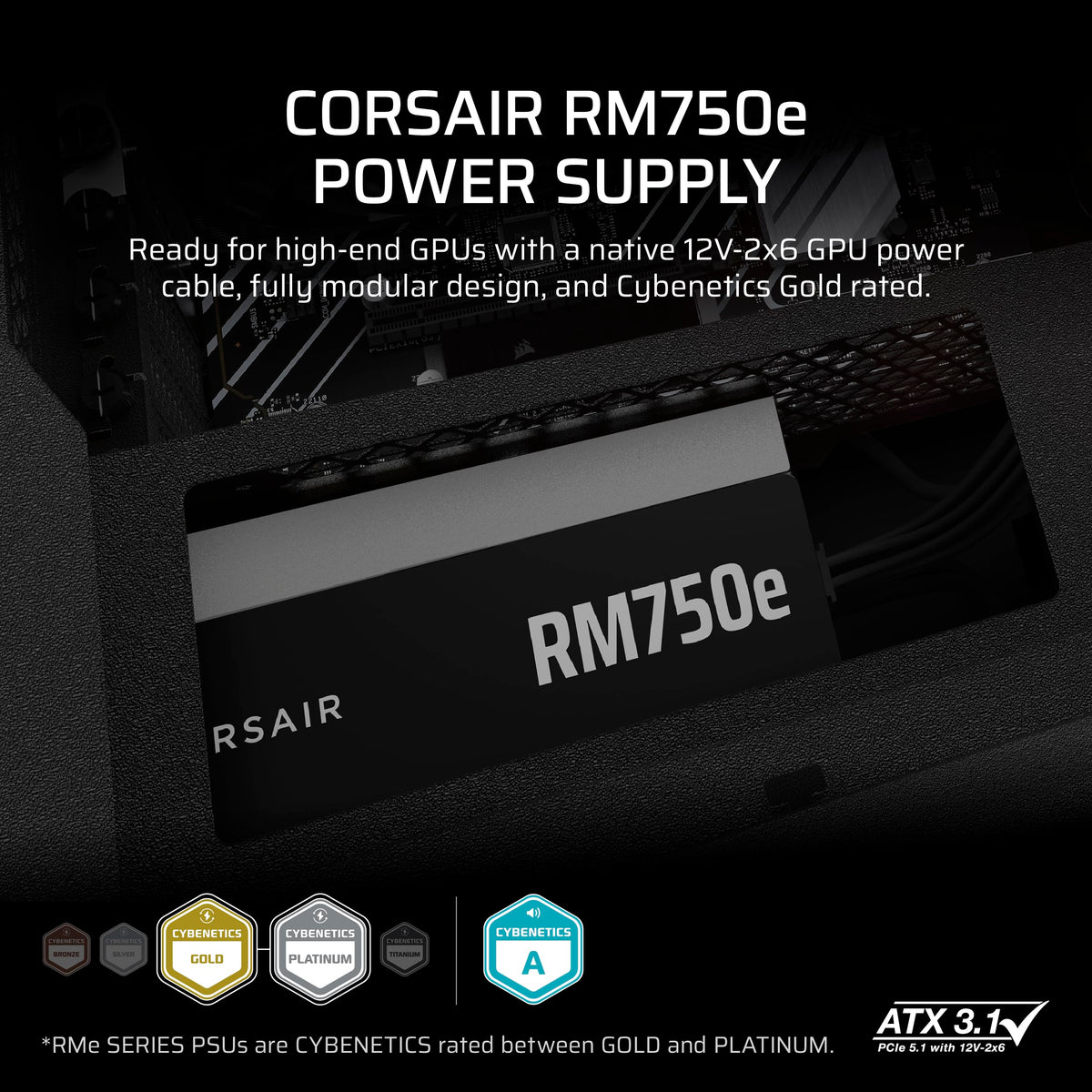750W ATX Power Supply – Black O167