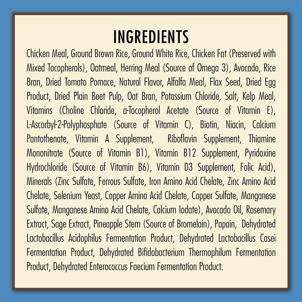 Natural Chicken Meal & Brown Rice Dry Puppy Food 15 lb I42302