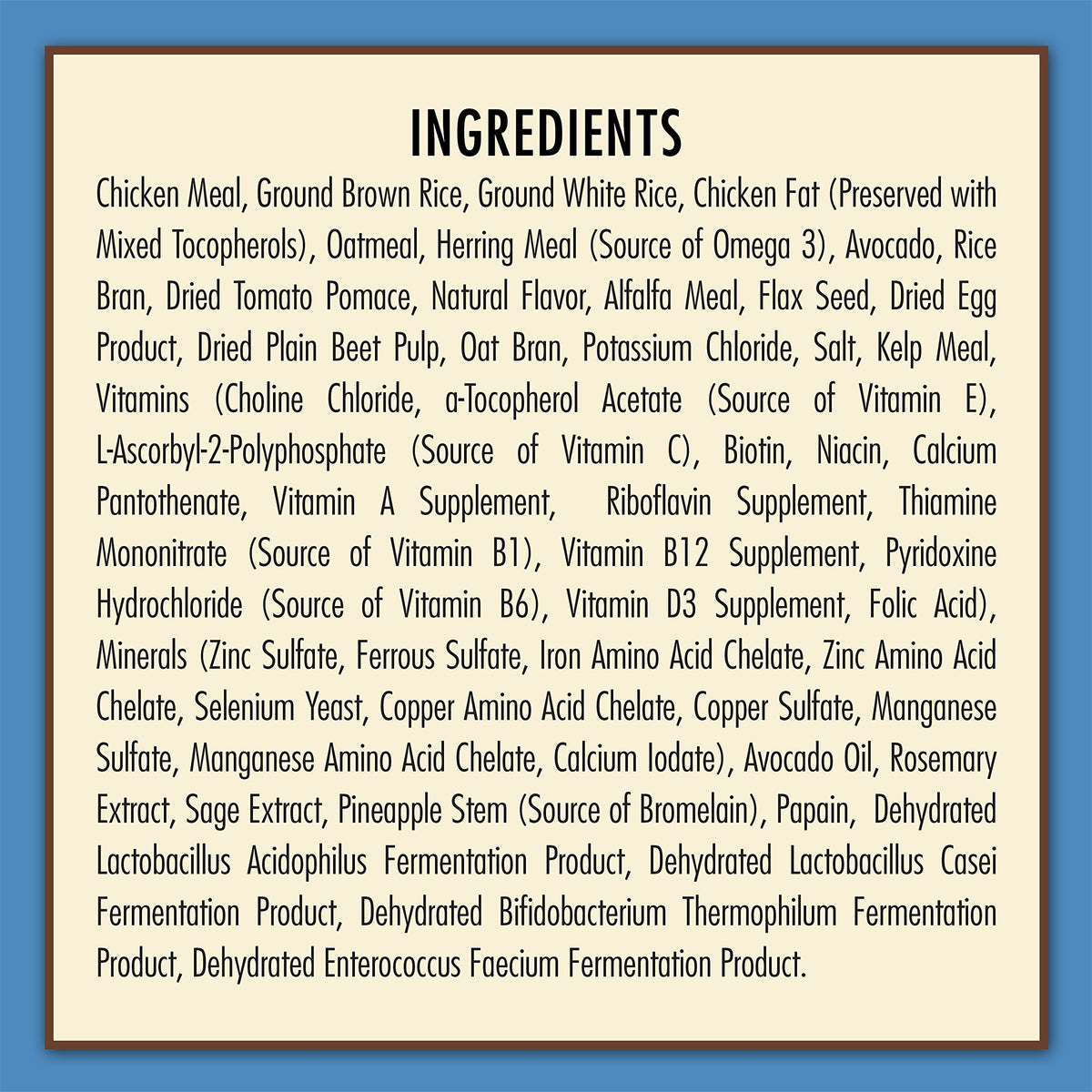 Natural Chicken Meal & Brown Rice Dry Puppy Food 15 lb I42302