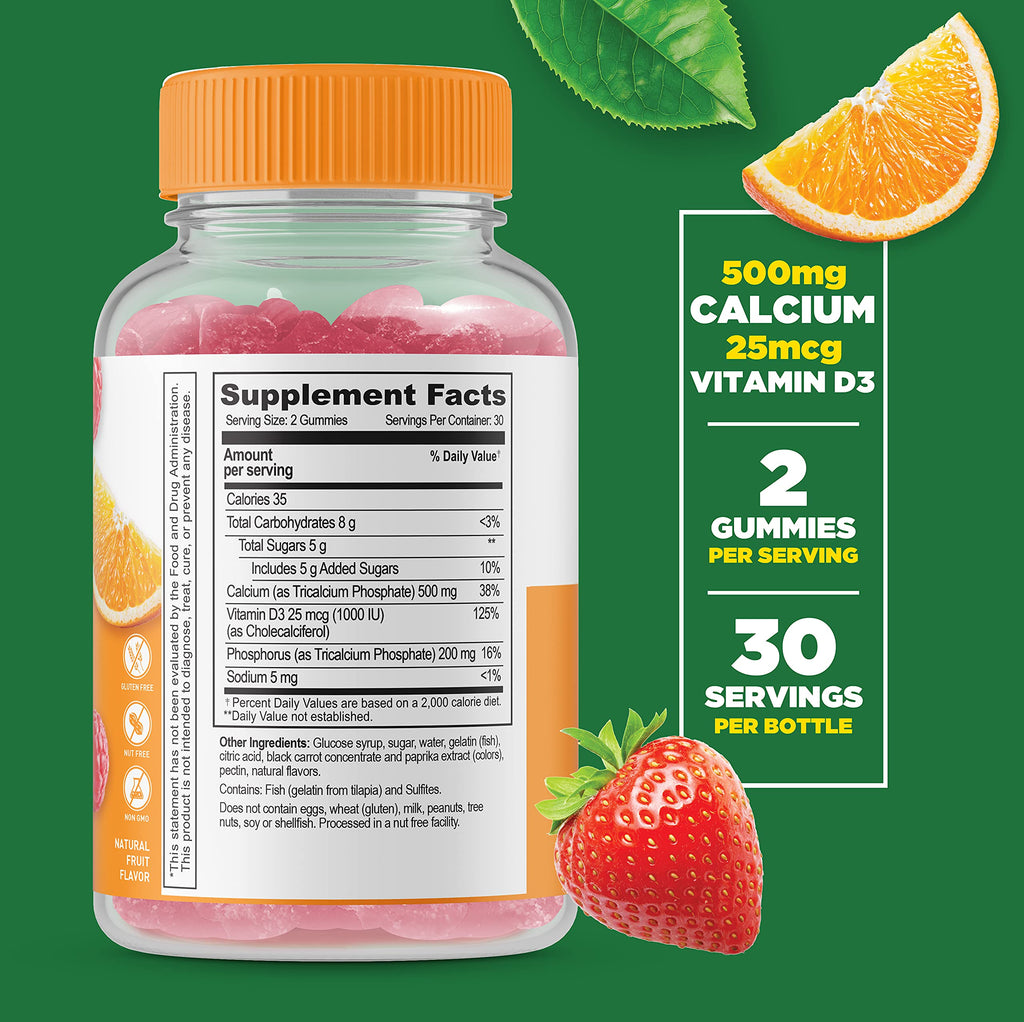 Calcium with Vitamin D + Beet Root Gummies I6237