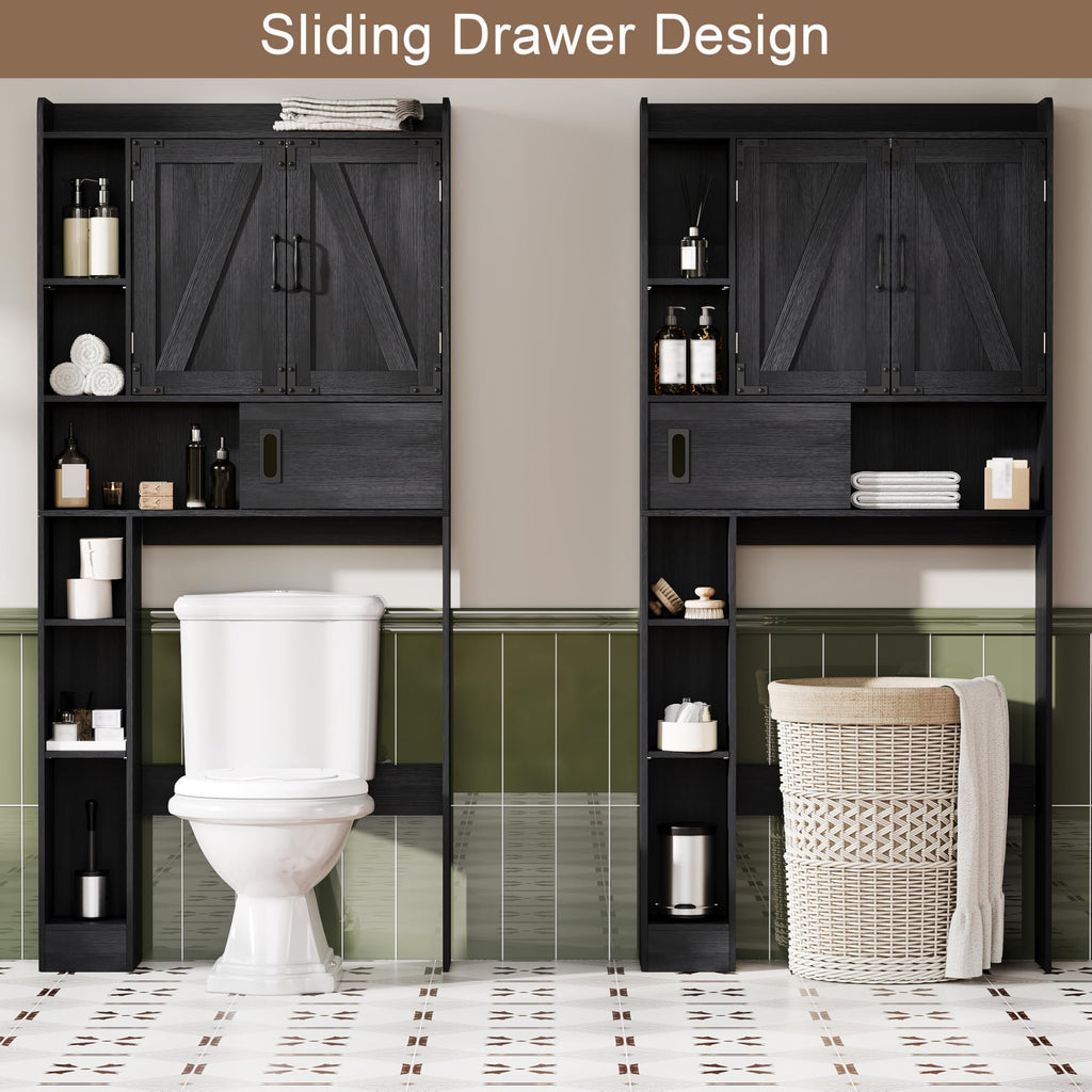 Over The Toilet Storage Cabinet with Sliding Door E96363
