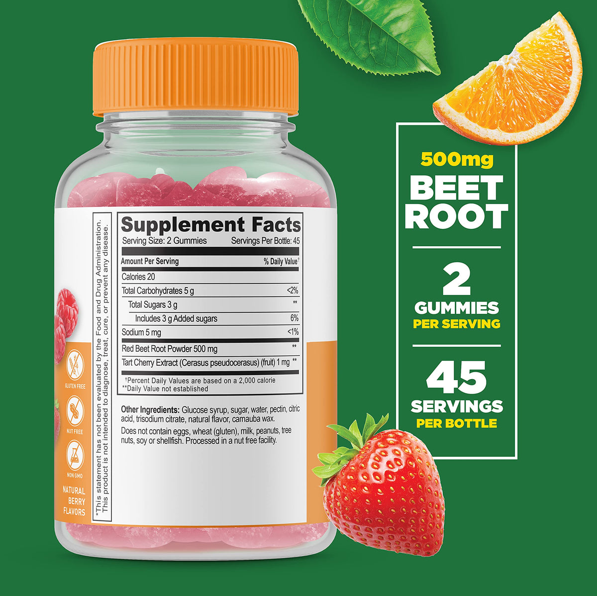 Calcium with Vitamin D + Beet Root Gummies I6237