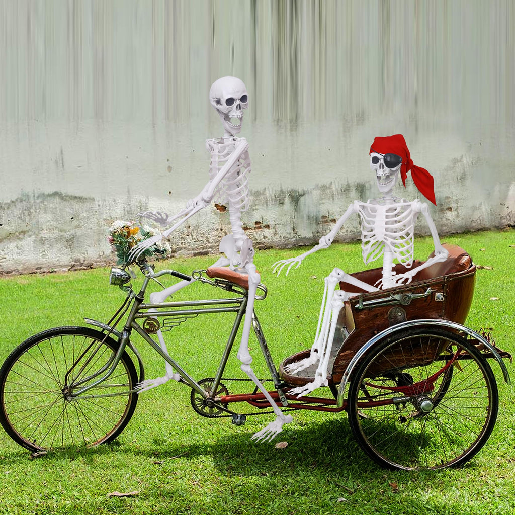 5.4Ft Posable Life Size Skeletons with Movable Joints U8837