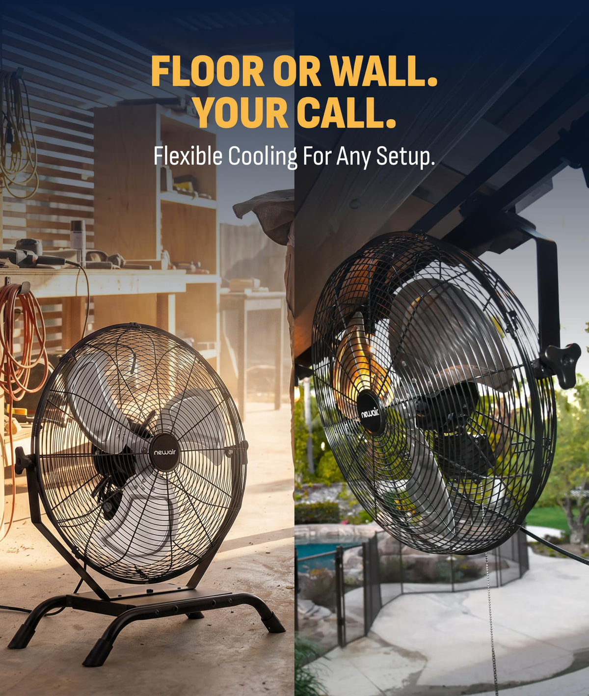 20" Outdoor Wall Mount Fan Q529